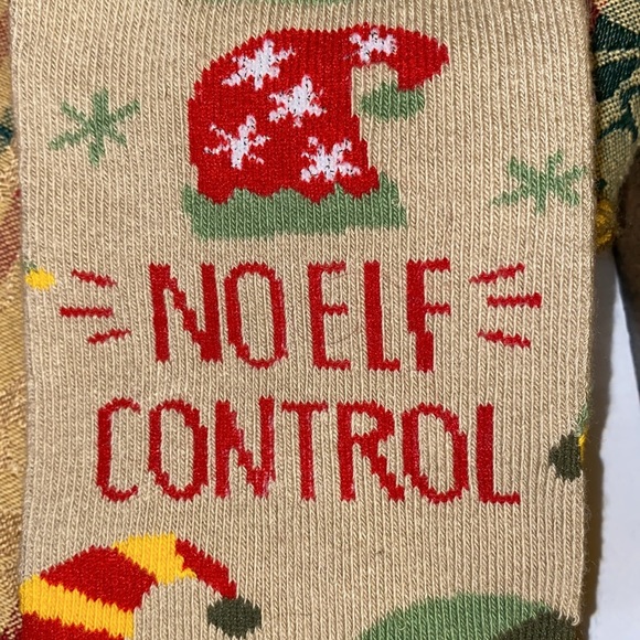 🆕🎄KARMA “No Elf Control” Women’s Crew Socks - Picture 3 of 8